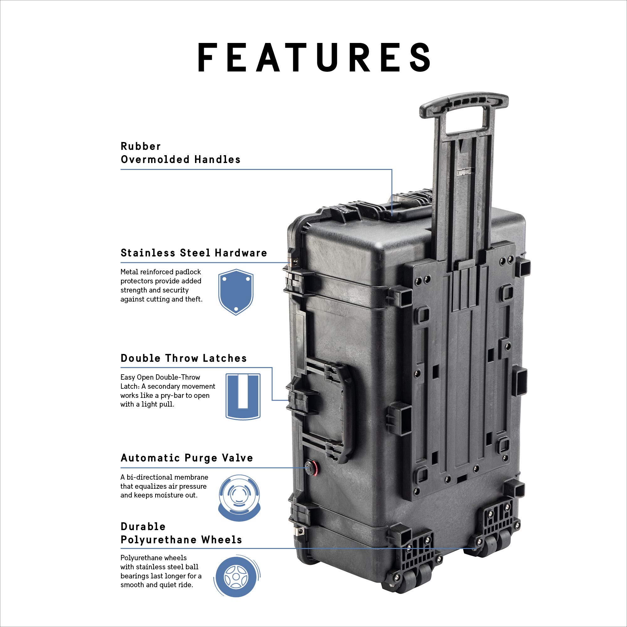 Amazon.co.jp: PELICAN 1650 (フォームなし)黒 781×520×295 1650NFBK