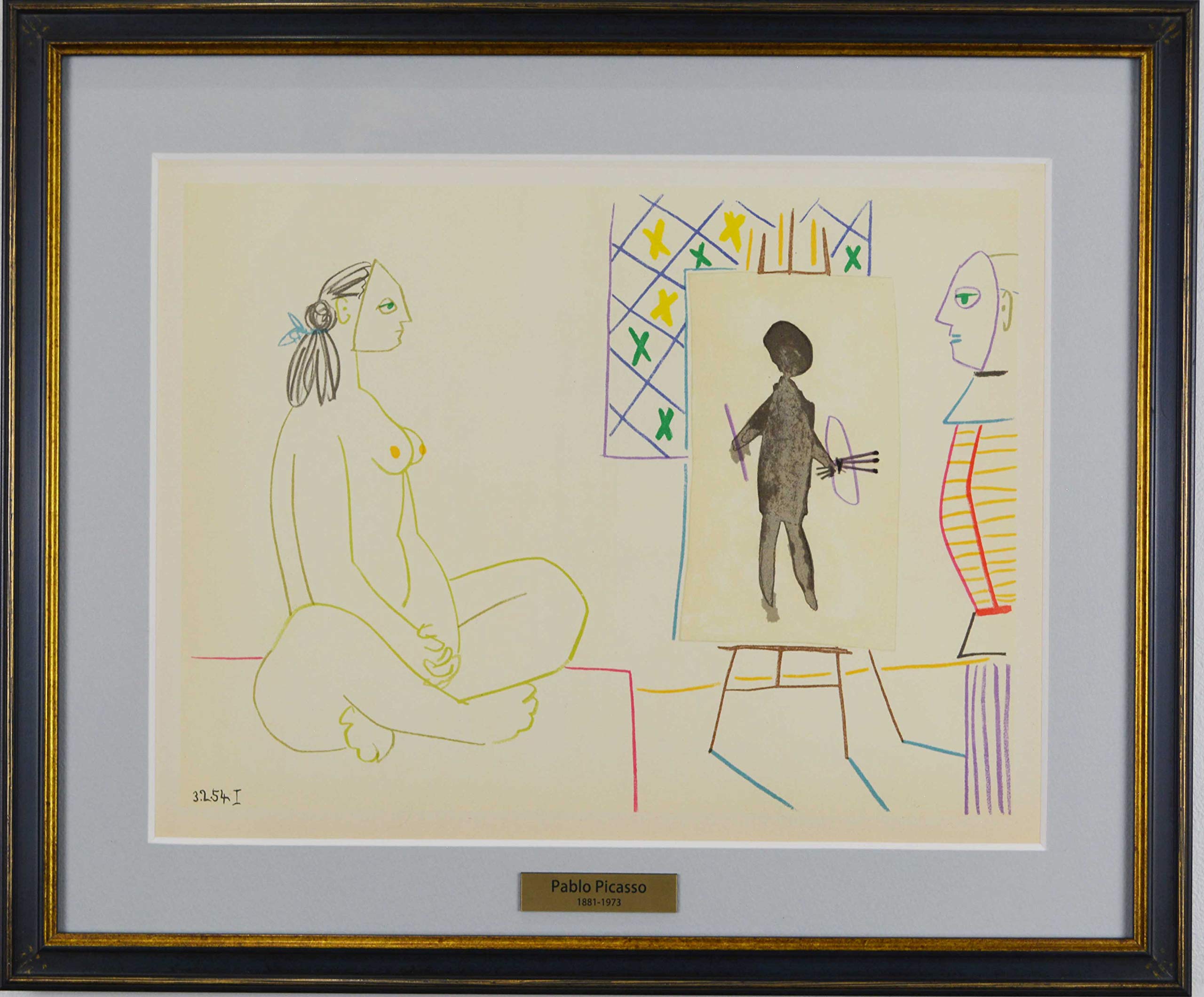 Amazon.co.jp: パブロ ピカソ 『 人間喜劇 より Ⅷ 』 絵画 本 版画