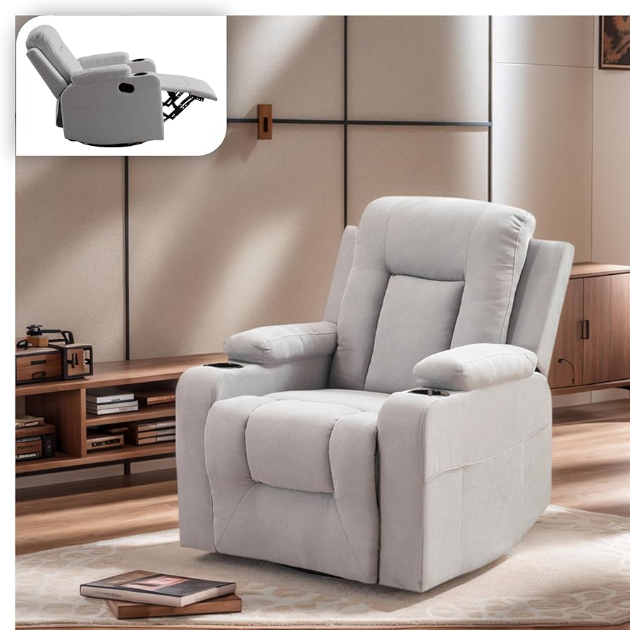 Amazon｜森風ShinrinKaze リクライニングソファー 360度回転 1人掛け