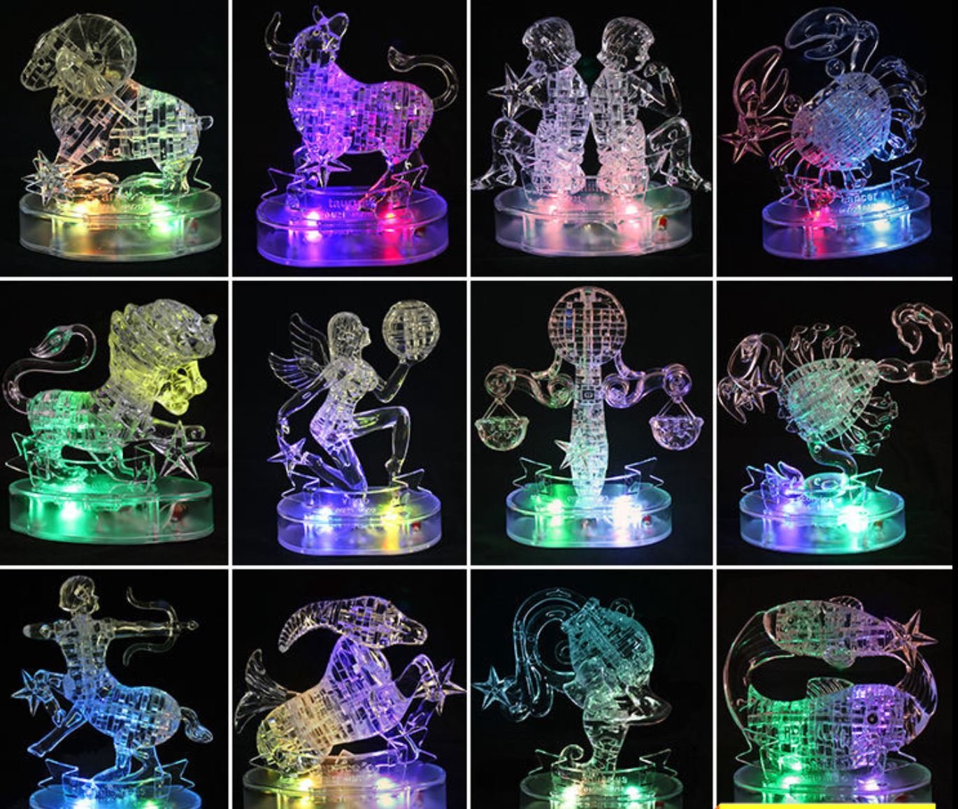 Amazon.co.jp: GracesDawn クリスタル12星座デラックス3Dパズル