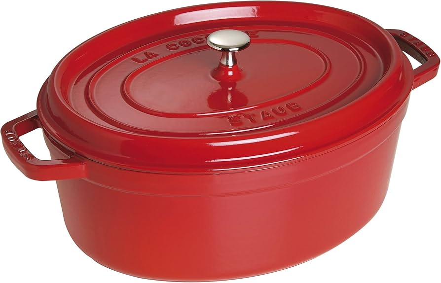 Amazon｜staub ストウブ 「 ピコ ココット オーバル チェリー 37cm