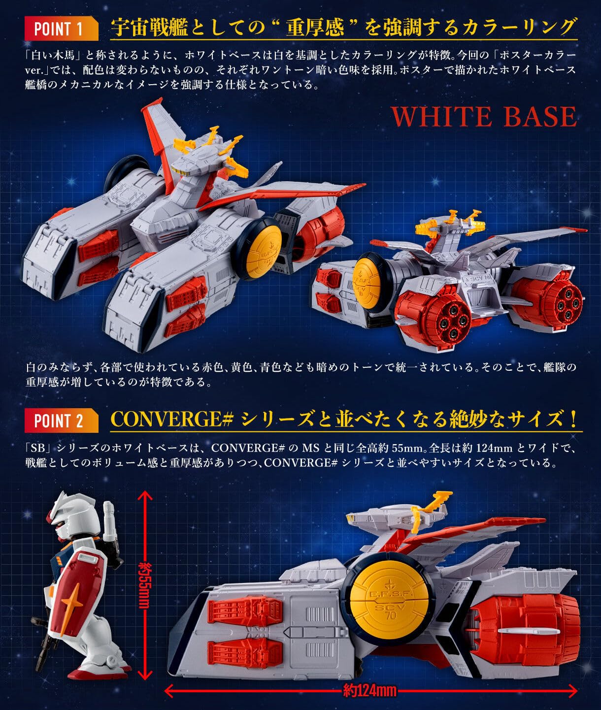 Amazon | FW CONVERGE SB ホワイトベース（劇場ポスターカラーイメージ