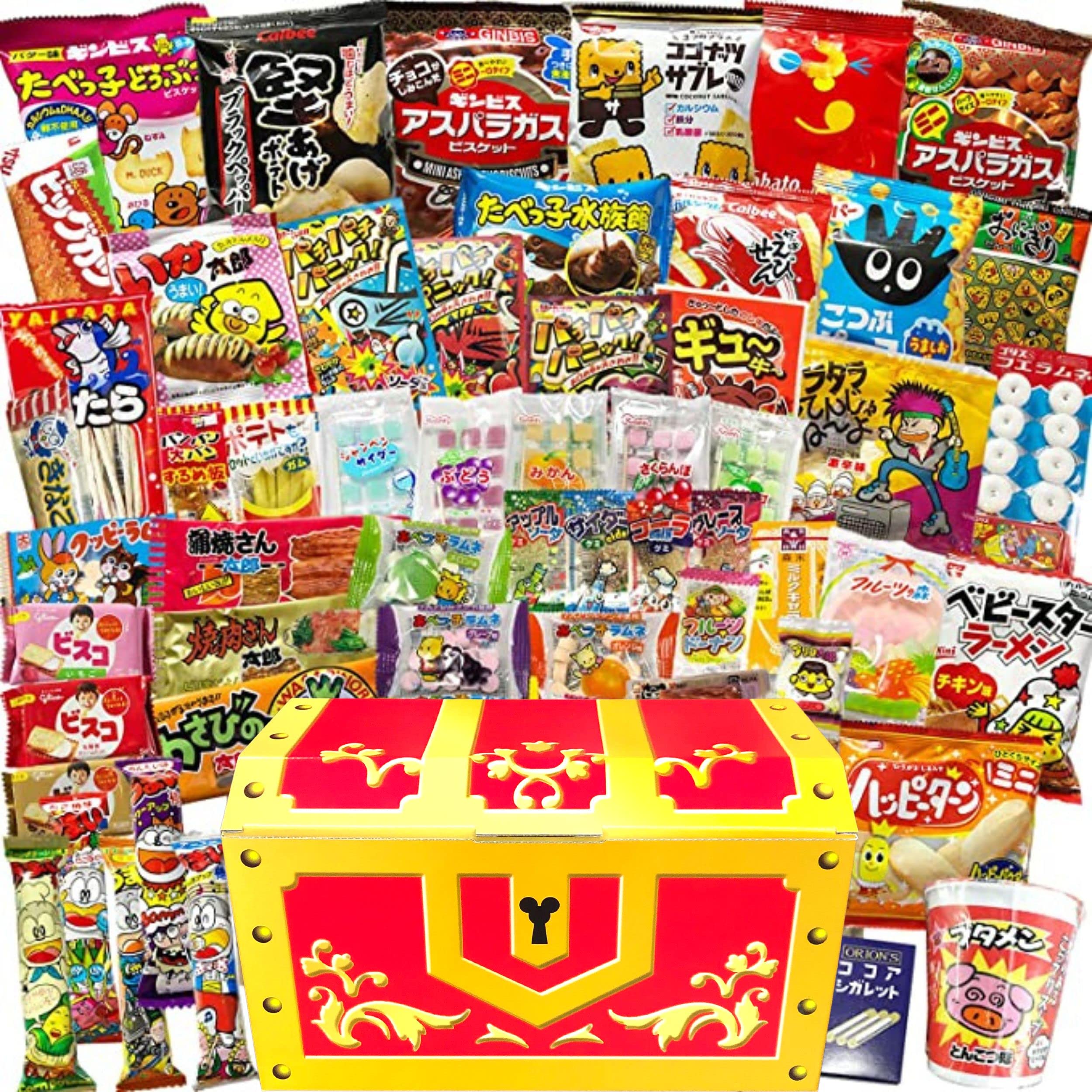 Amazon.co.jp: 【駄菓子 お菓子 詰め合わせ】 計60個 番ちゅーの宝箱
