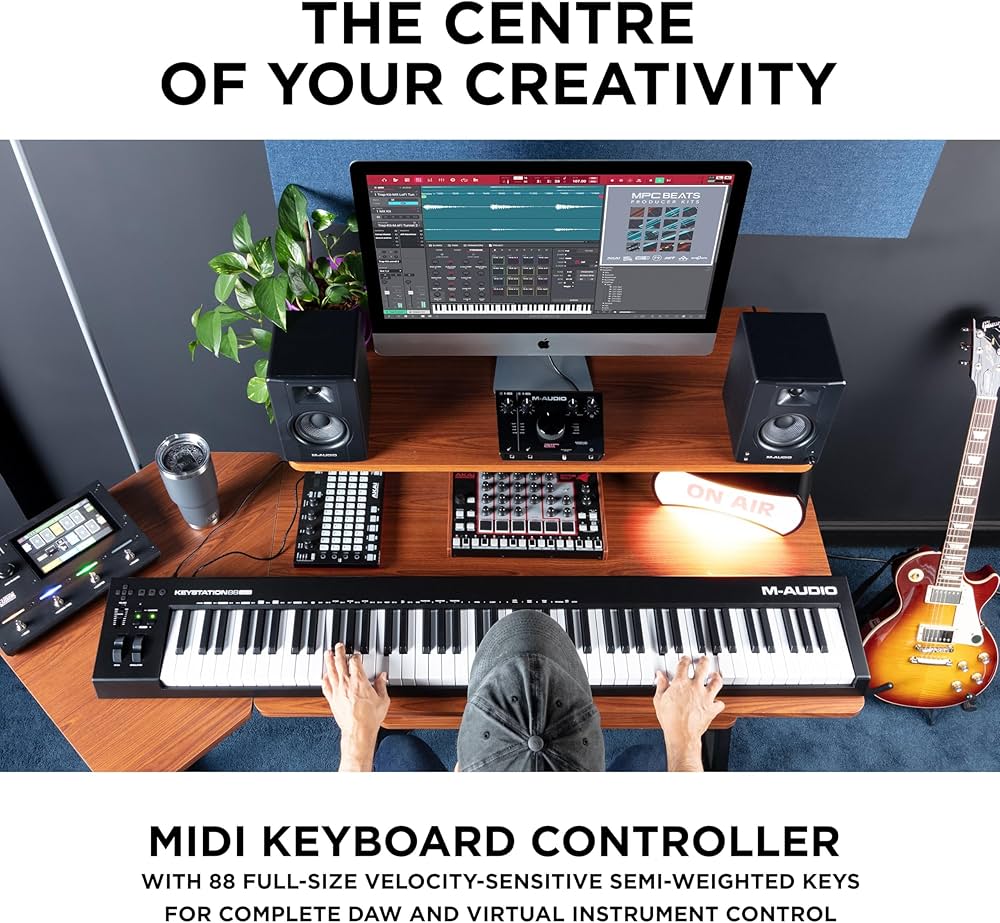 M-AUDIO Keystation 88 MK3 88 Key Semi Weighted MIDI Keyboard