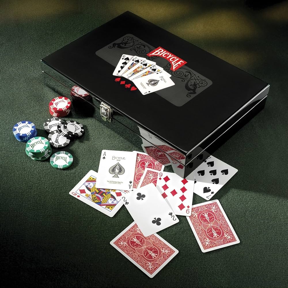 Bicycle Masters 300 8-Gram Clay Composite Poker Chip Set in a