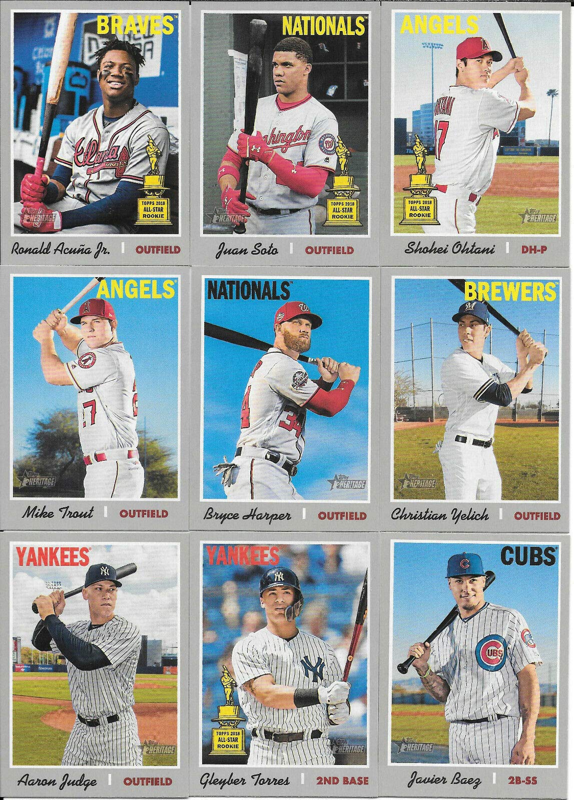 Amazon.com: 2019 Topps Heritage Baseball Complete Base Set 400 Cards