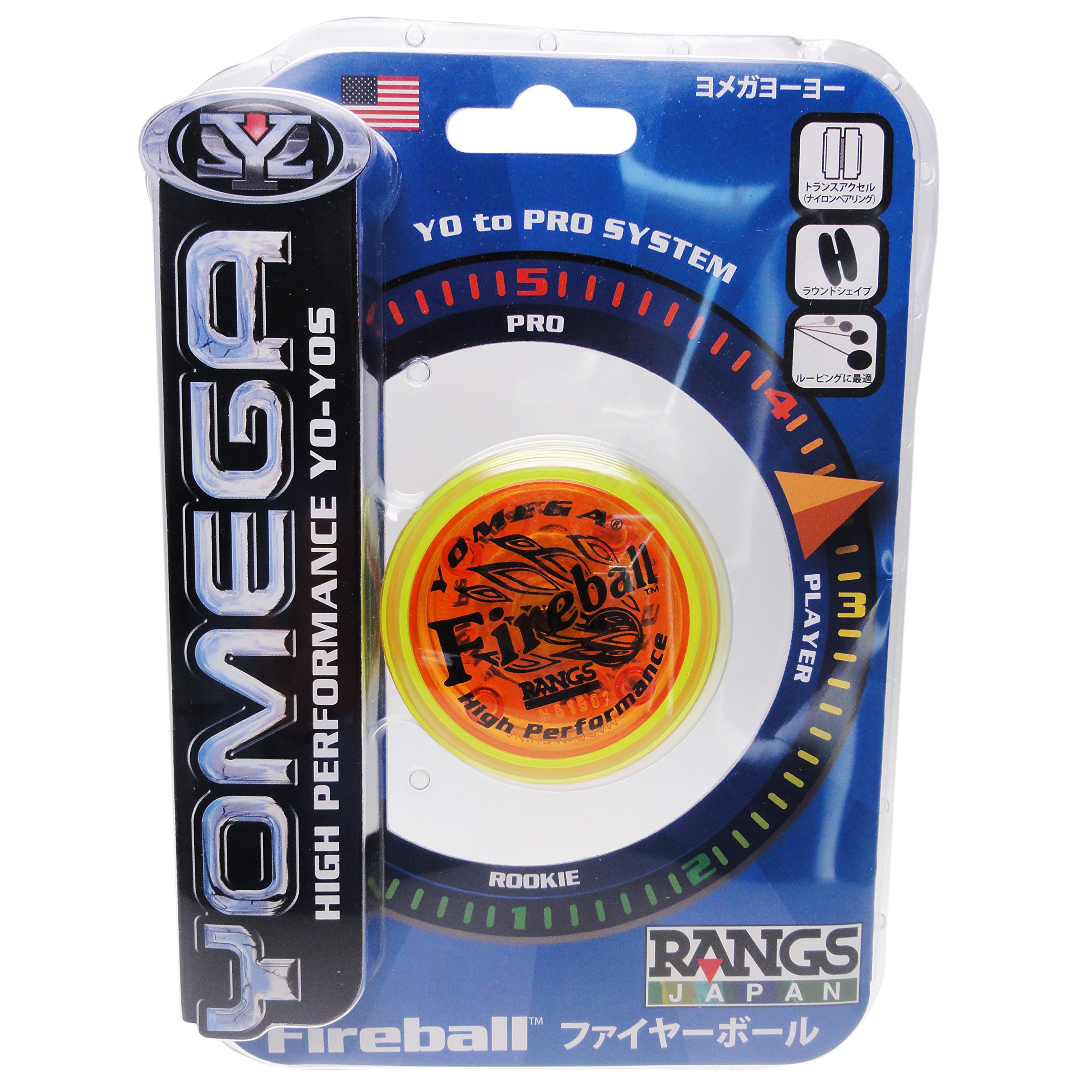 Amazon.co.jp: LANGS Japan YOYO YOGA FIREBALL Yellow Red : Toys & Games