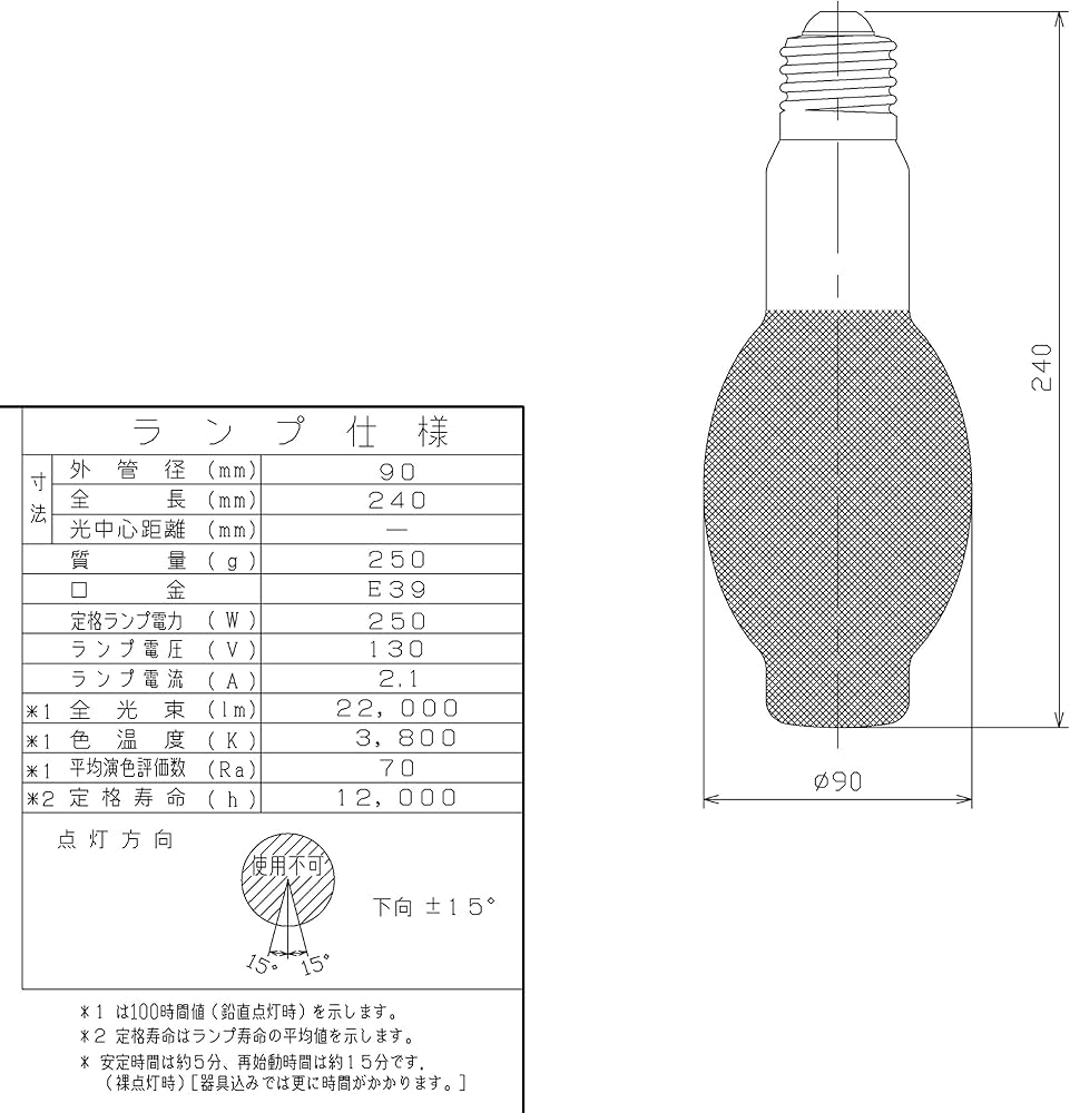 Amazon | 東芝ライテック 照明 HLネオハライド2 MF250L-J2/BUPS | 東芝