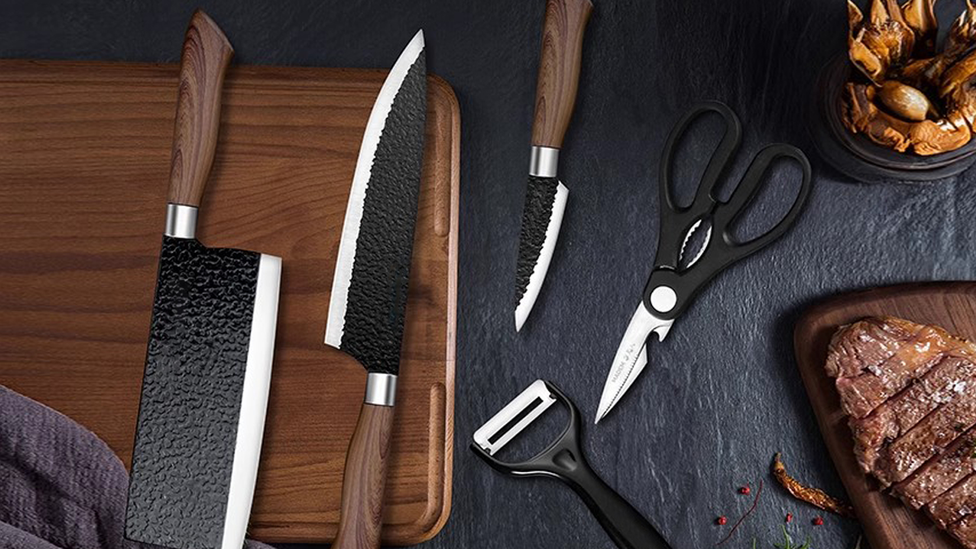 Amazon | ステンレス6本セット包丁 セット シェフナイフ 三徳包丁