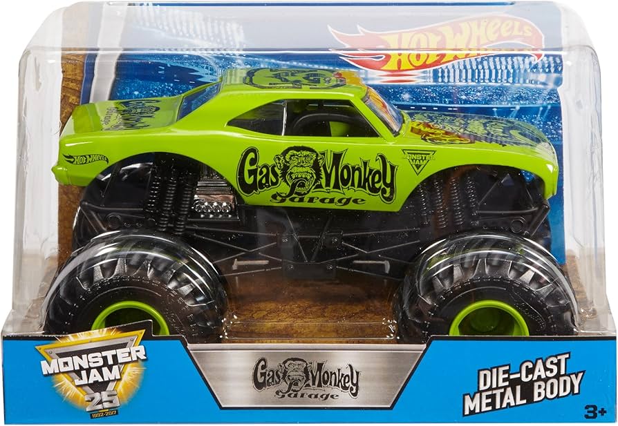 Amazon.com: Hot Wheels Monster Jam Gas Monkey Vehicle : Toys & Games