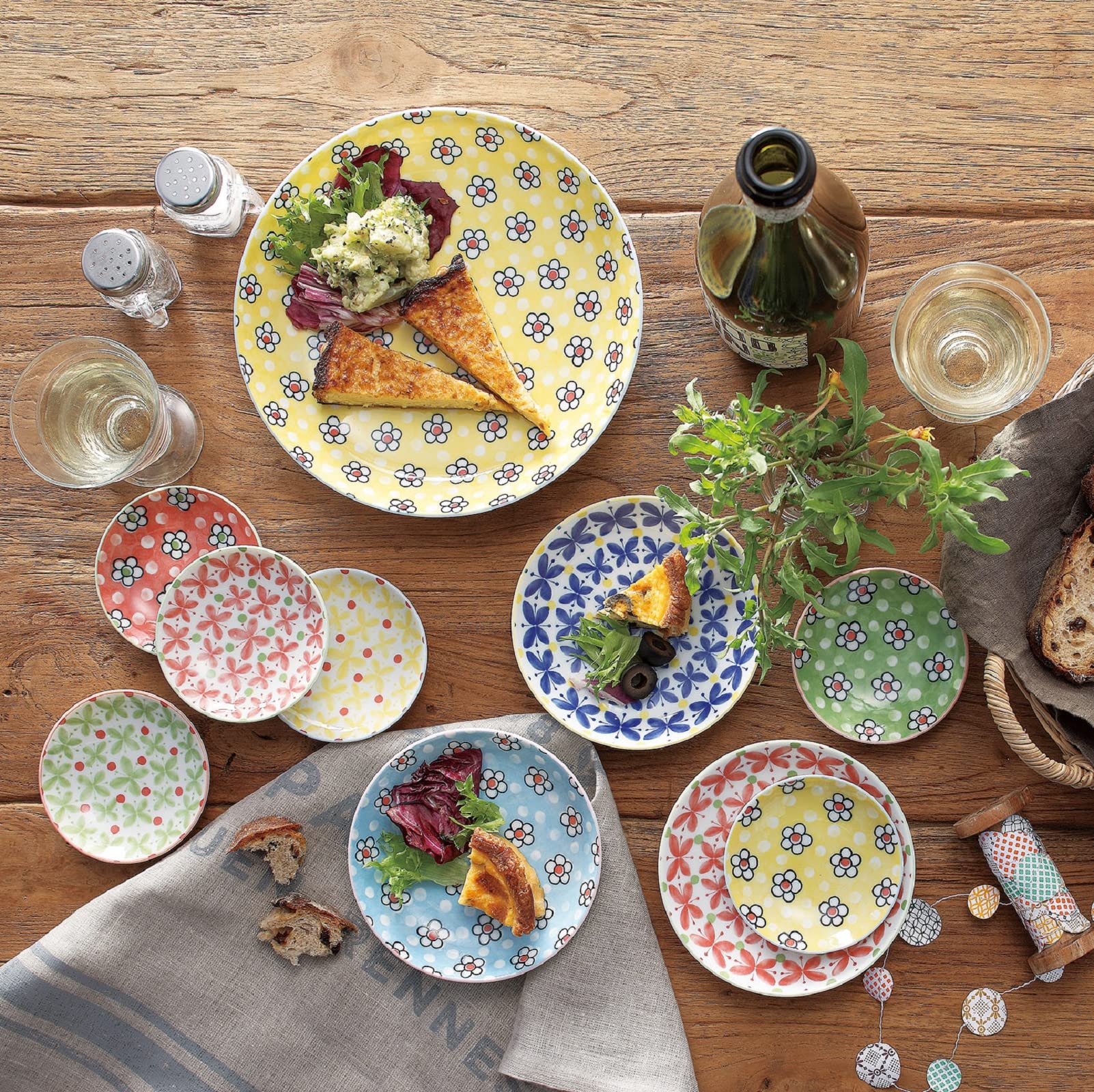 Amazon.co.jp: マルサン近藤 美濃焼 食器セット 小皿 約9cm 8枚 セット