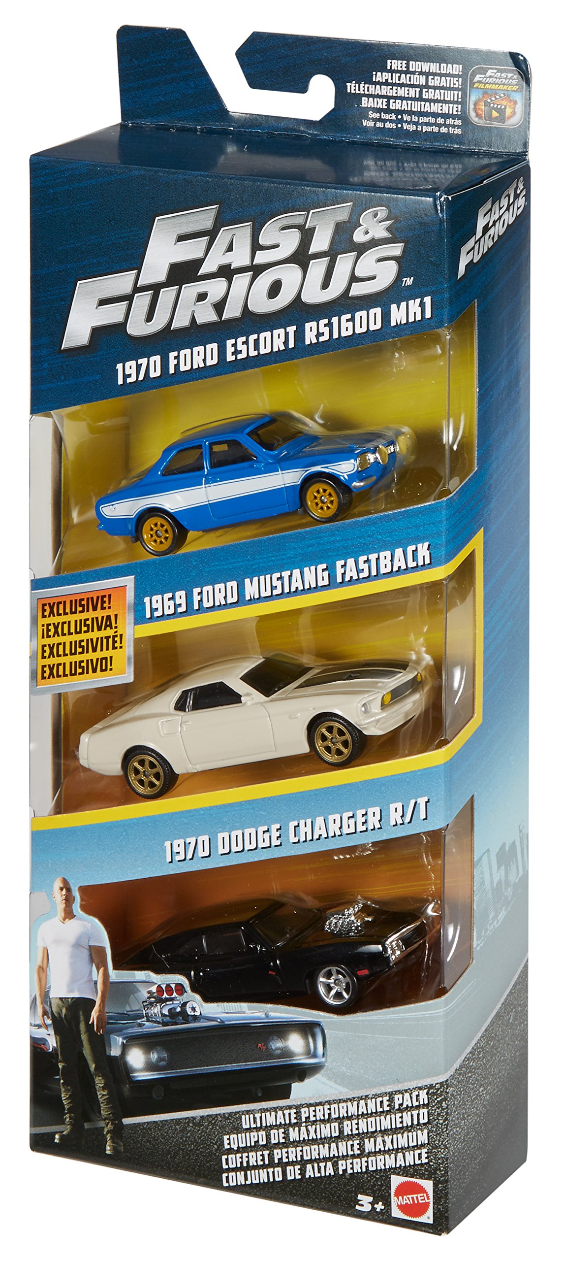 Amazon.co.jp: マテル 1/55 ワイルド・スピード ダイキャストカー 3