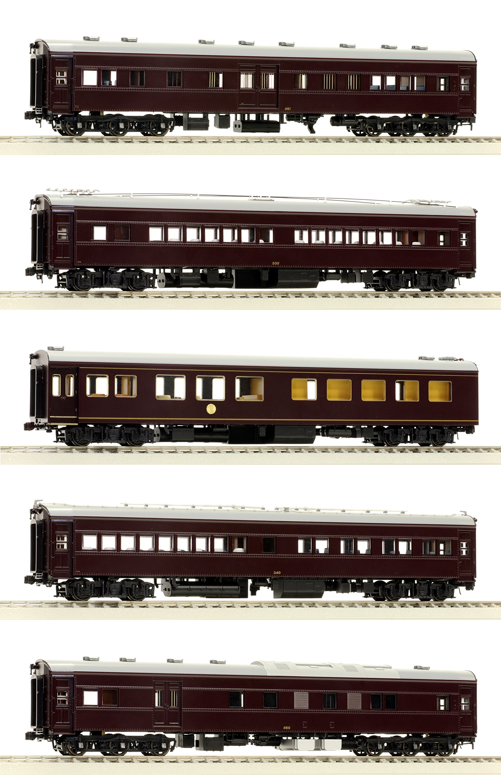 Amazon | HOゲージ 57047 お召列車 1号編成 5輌セット 鉄道模型 客車