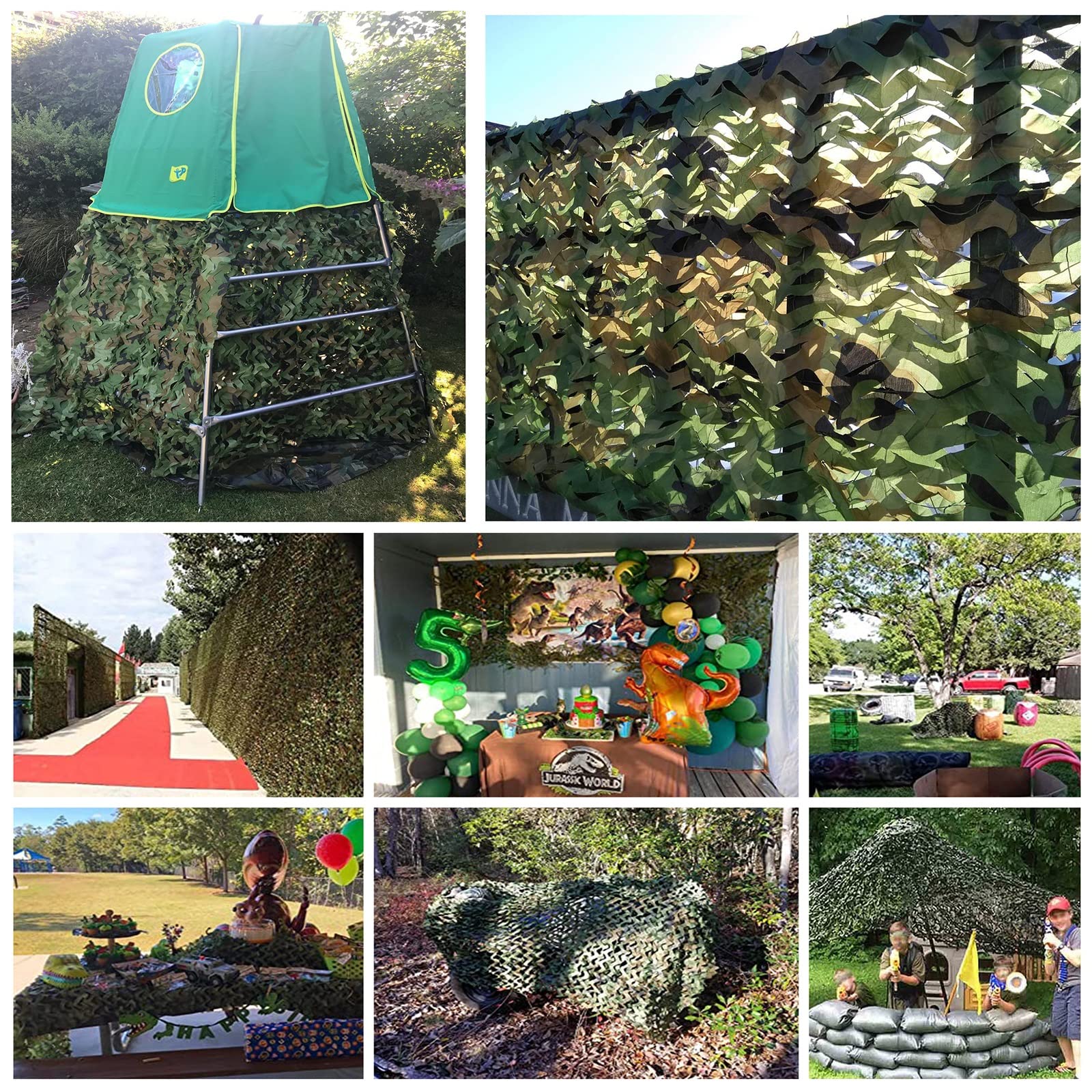 Amazon.co.jp: ウッドランド迷彩ネットミリタリーネット、通気性 偽装