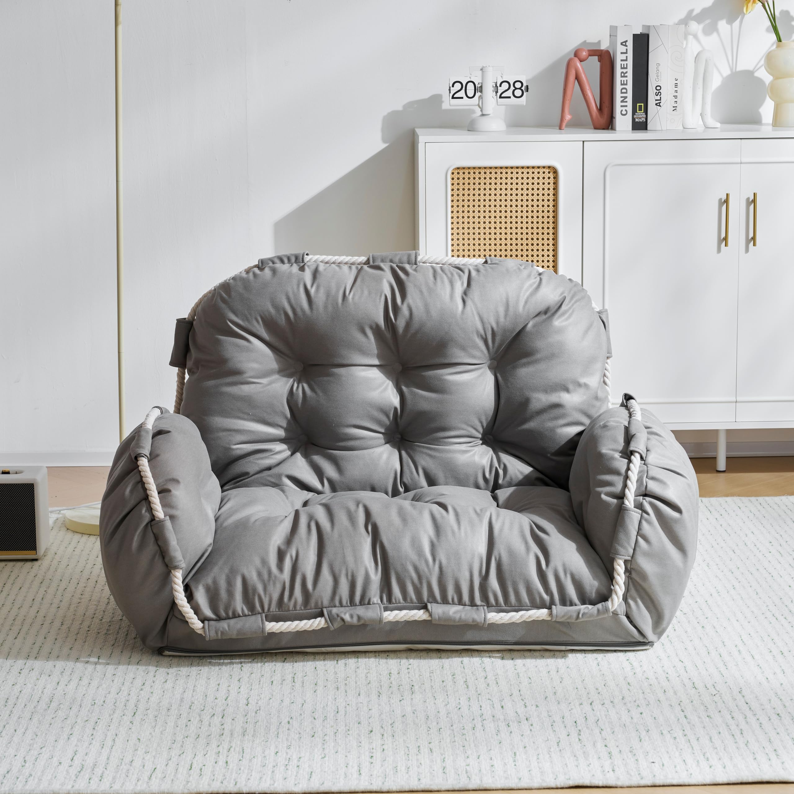 Amazon｜ローソファー 一人掛け 横幅155cm座椅子 リクライニング