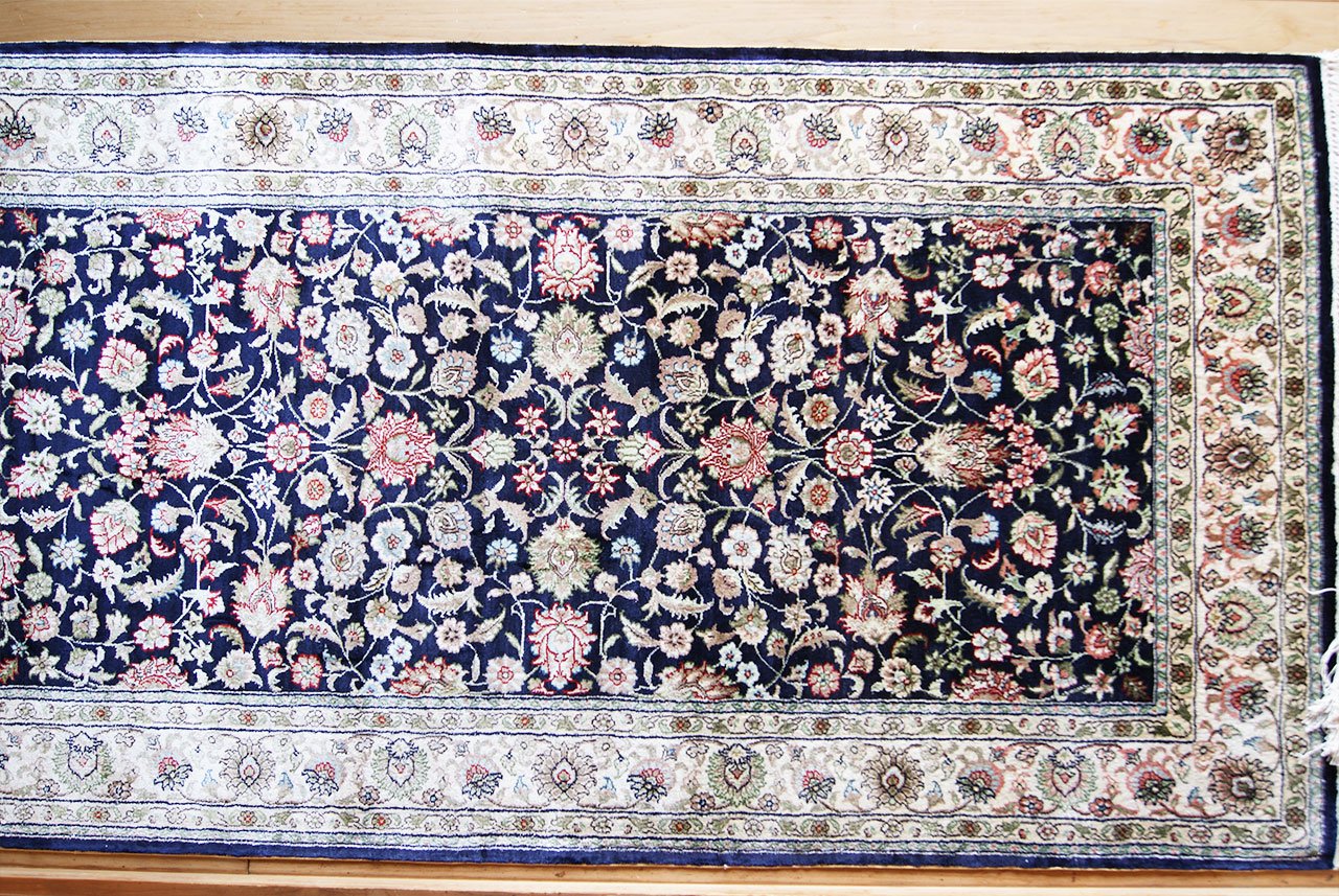 中国手織りウール緞通 □中国緞通□伝統工芸□最高級□手織り□