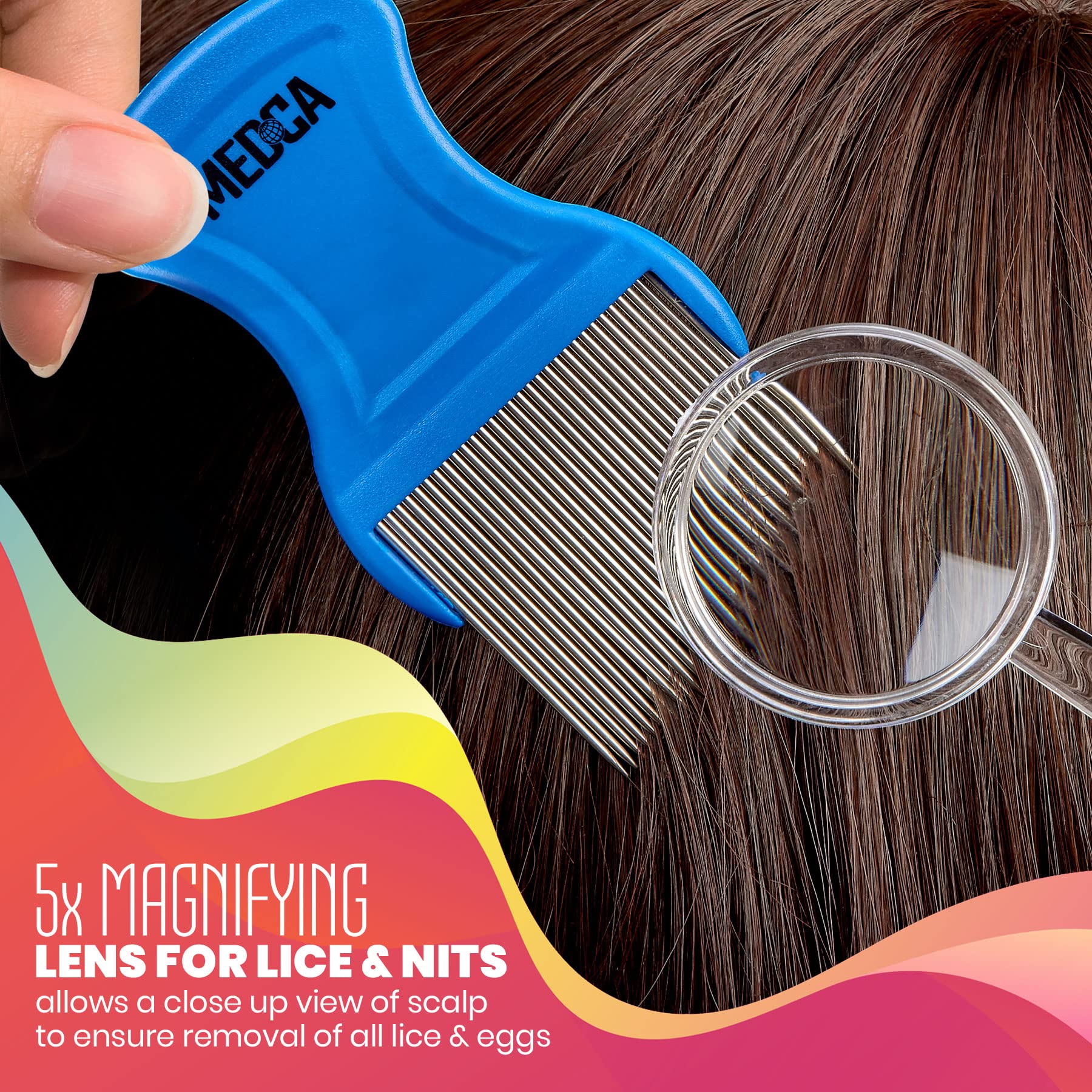 Amazon.com: Premium 5 Piece Lice Kit - Nit Removal Fine Tooth Comb