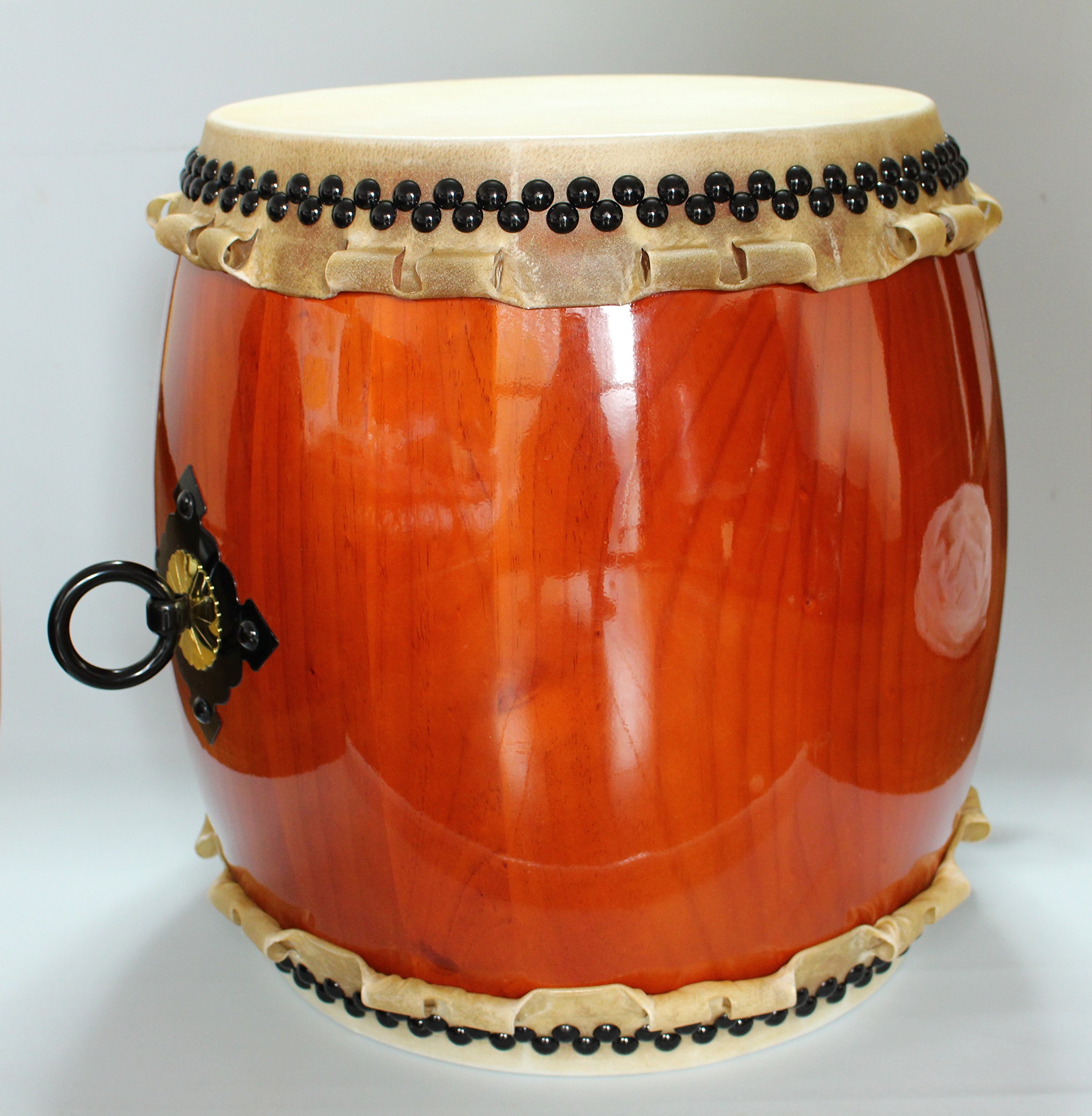 Amazon | 長胴太鼓(天然木集成胴歌口補強）直径51cm（1.7尺）バチ付