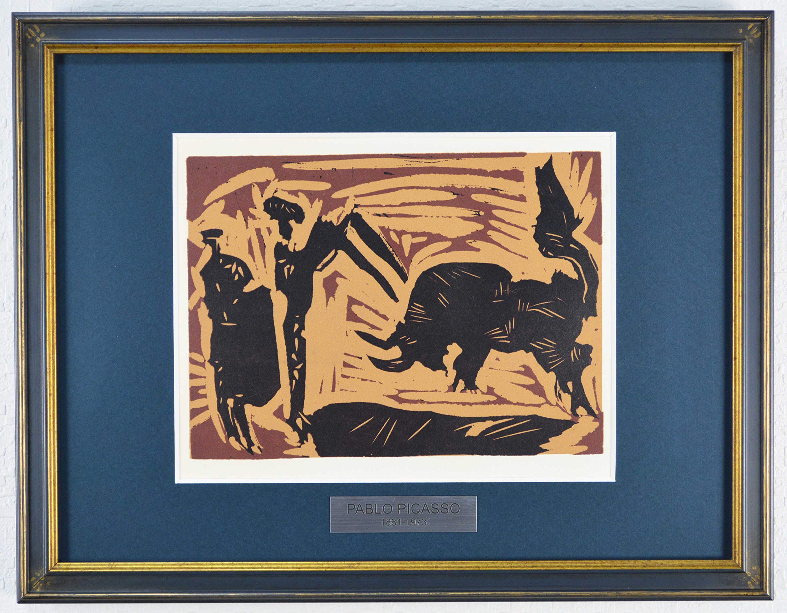 Amazon.co.jp: パブロ ピカソ 『 Banderilla-槍 【酒神の宴、女、雄牛