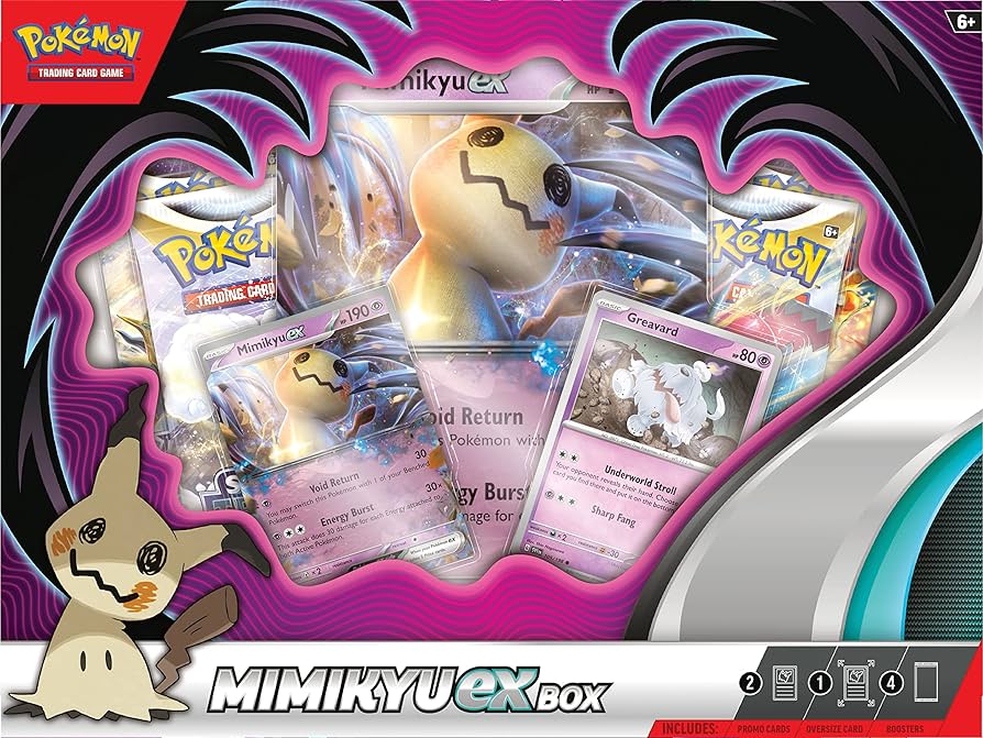 Amazon.com: Pokemon TCG: Mimikyu ex Box : Toys & Games