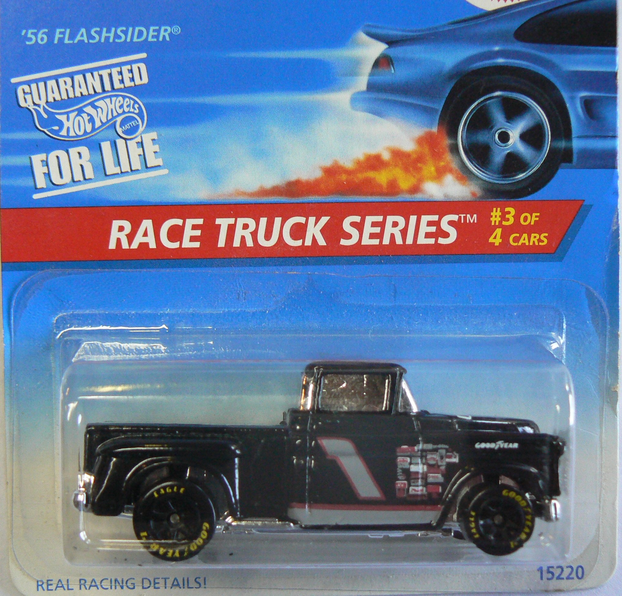 Amazon.com: Hot Wheels Black 56 Flashsider Race Truck Series 3 of