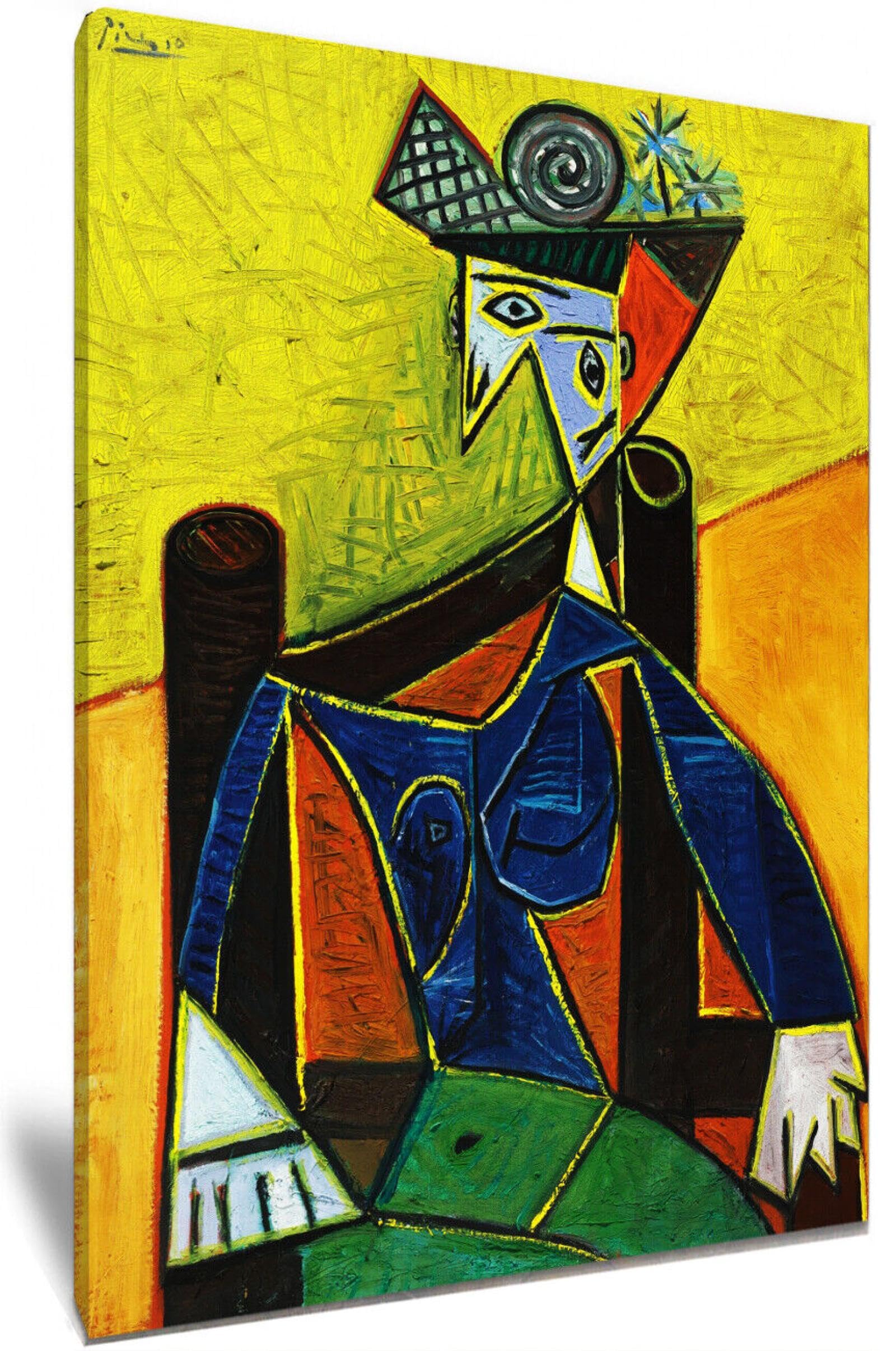 Amazon.co.jp: 椅子に座る女性、1948年 パブロ・ピカソ 額入り