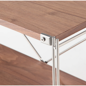 Amazon｜無印良品 ステンレスユニットシェルフ・ウォールナット材棚