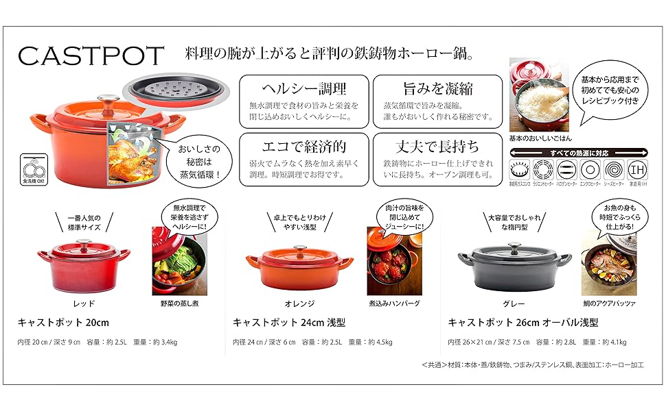 Amazon.co.jp: グッドプラス (GoodPlus+) キャストポット 20cm