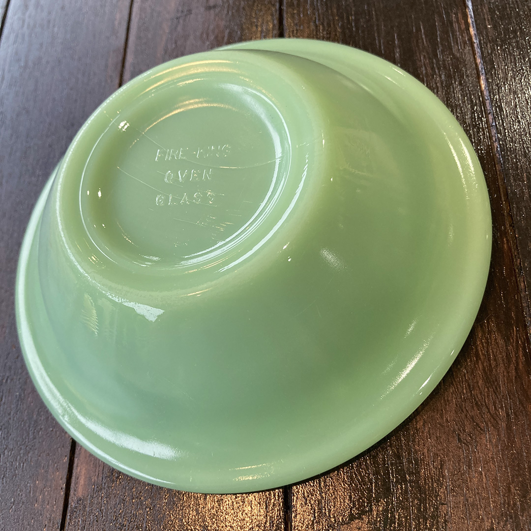 シリアルボウル ジェダイ（初期GLASSブロック刻印）1940年代製造 Fire