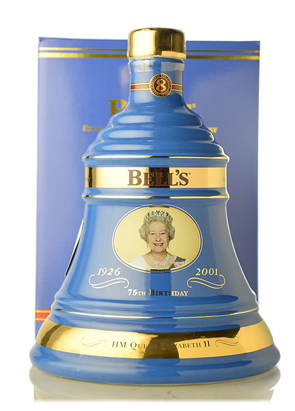 ベル クイーンエリザベス生誕75周年ボトル ※箱にキズ・ヨレあり