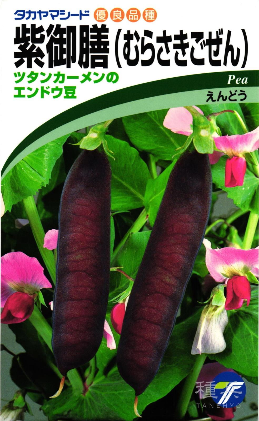 紫エンドウ 種 『紫御膳』 タカヤマシード | たね,果菜の種,エンドウ