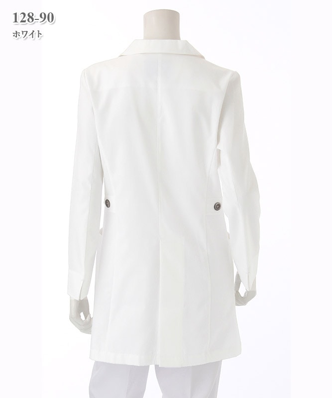 シーティーワイレディス白衣ハーフコート長袖[KAZEN製品] 128-90｜THS