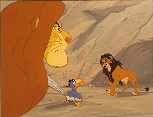 ライオンキング」の宣伝用セル画(手描き背景版) | ディズニーの