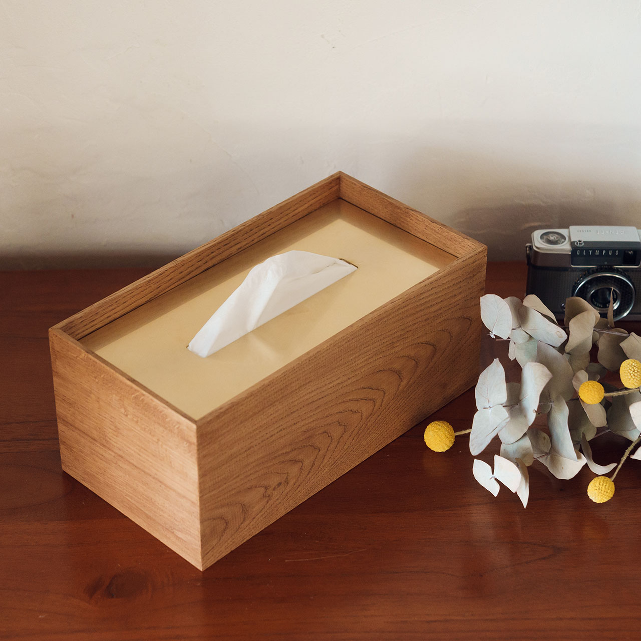 木と真鍮の“tsugu” ティッシュケースL｜巣まいと暮らしの店 トリノス