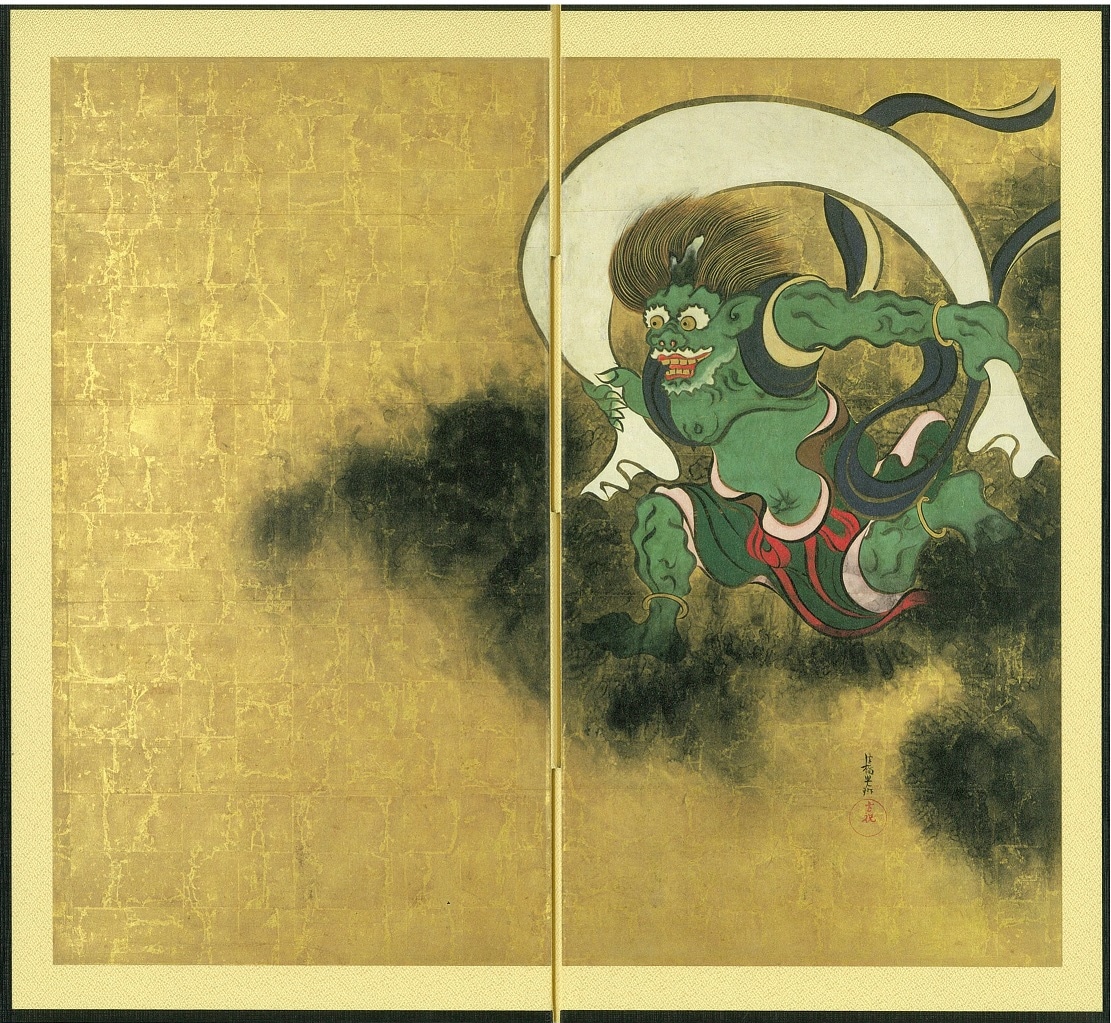 両面屏風 風神雷神図屏風 夏秋草図屏風 | ミニチュア屏風・絵巻 | 東京