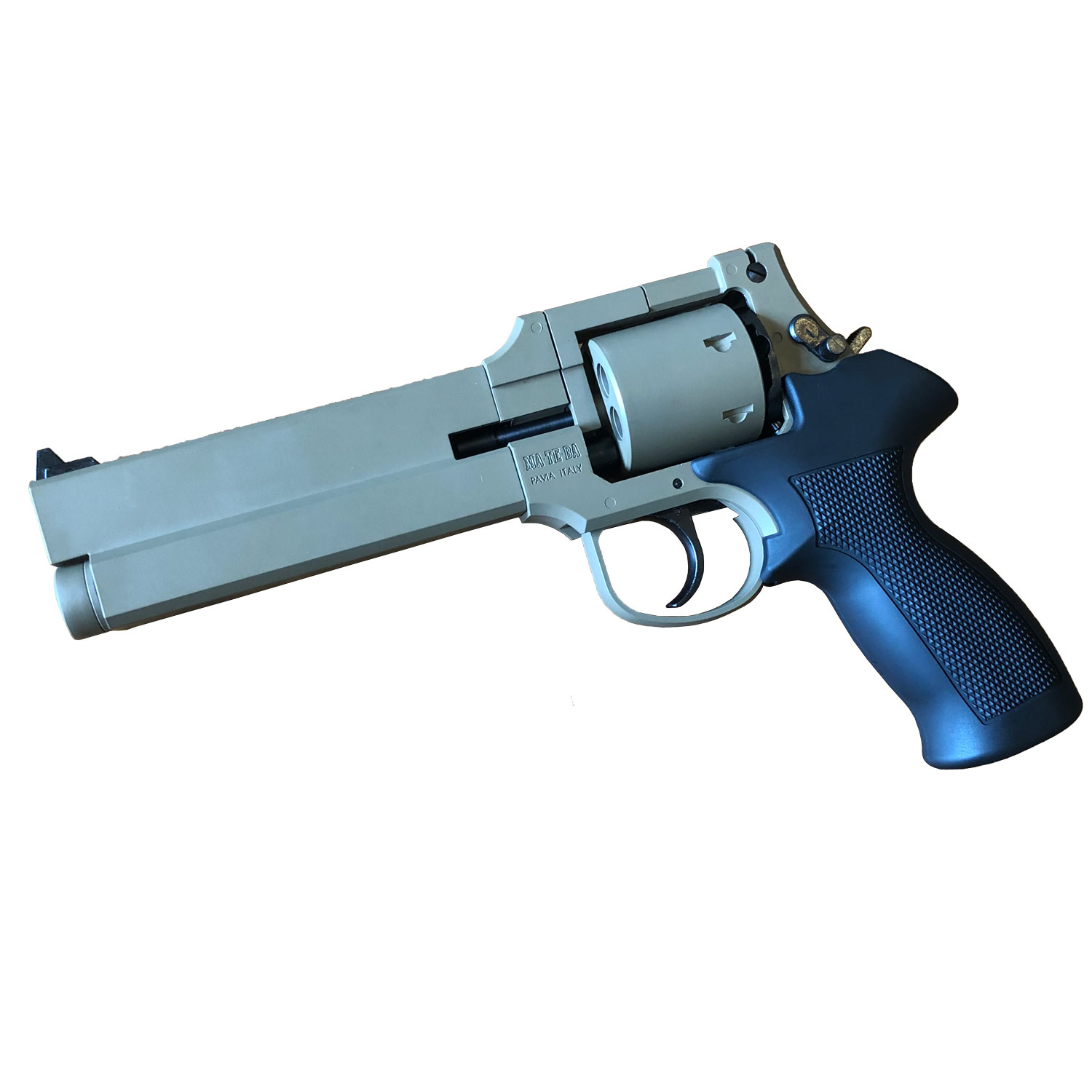 マルシン マテバリボルバー/6mm/X/HW/6インチ/FDE/ブラックラバー塗装