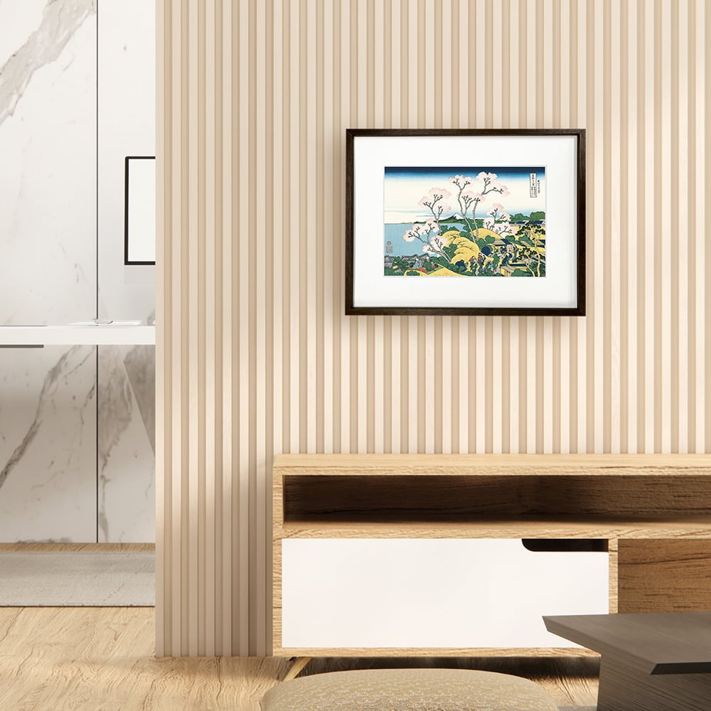 葛飾北斎「富嶽三十六景 東海道品川御殿山ノ不二」浮世絵木版画