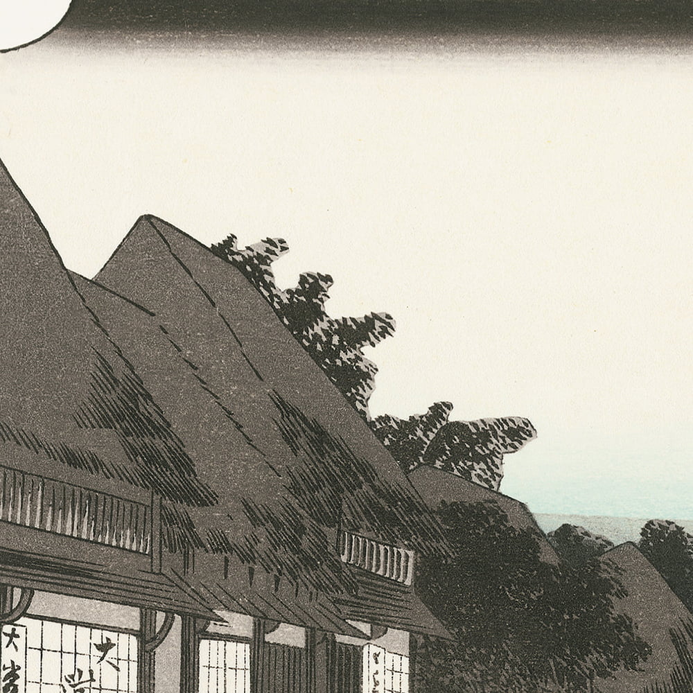 歌川広重「東海道五十三次 御油 旅人留女」浮世絵木版画｜浮世絵工房