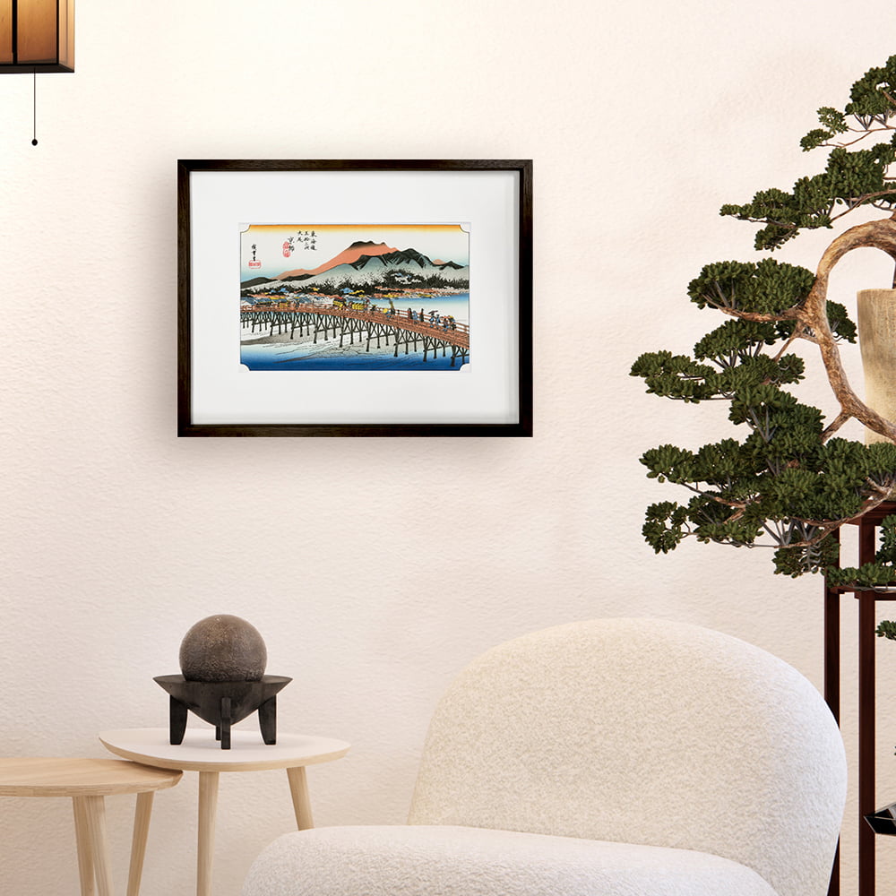 歌川広重「東海道五十三次 京師 三条大橋」浮世絵木版画｜浮世絵工房