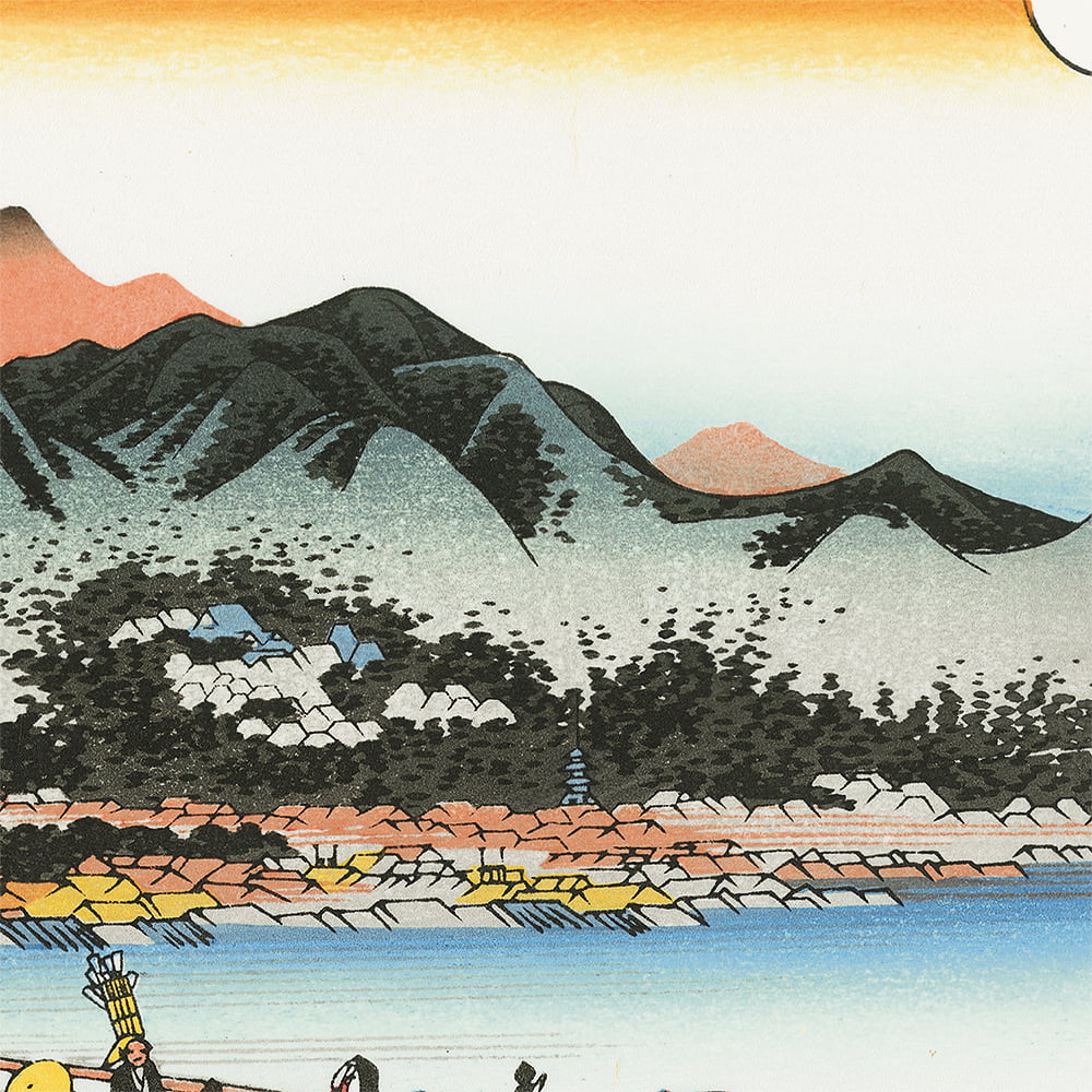 歌川広重「東海道五十三次 京師 三条大橋」浮世絵木版画｜浮世絵工房