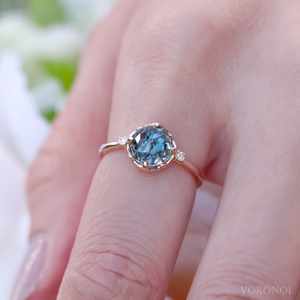 MINAMOダイヤモンドリング】天然石×0.02ctダイヤの輝き｜6種×2カット