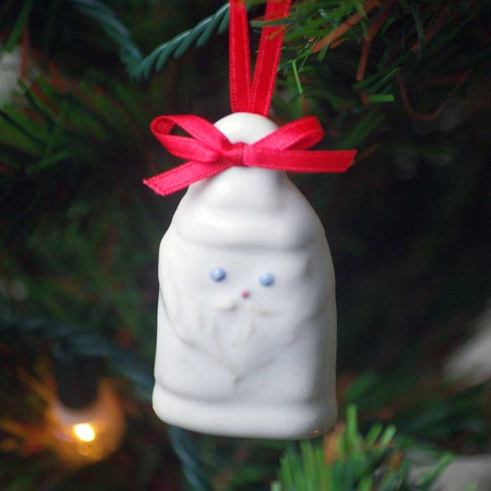 サンタ 【X'masオーナメント/ツリー飾り】 益子焼 クリスマス リース