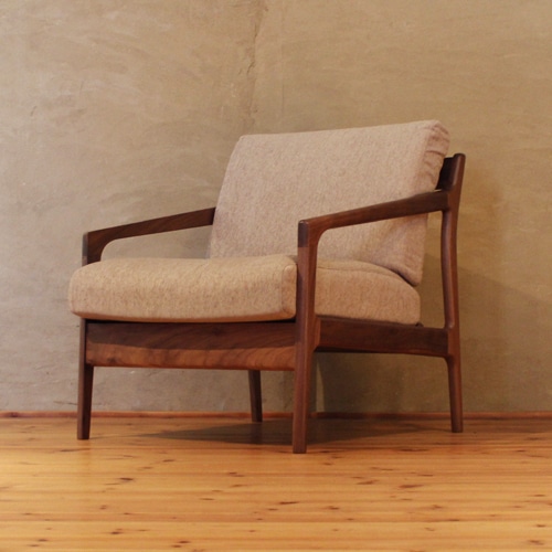 展示品 木馬舎 オーク無垢材イージーチェア 1人掛けソファ パーソナル