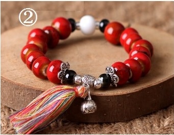 民族風手作り陶器ブレスレット 景徳鎮セラミック | 中国美術 芸術 趣味