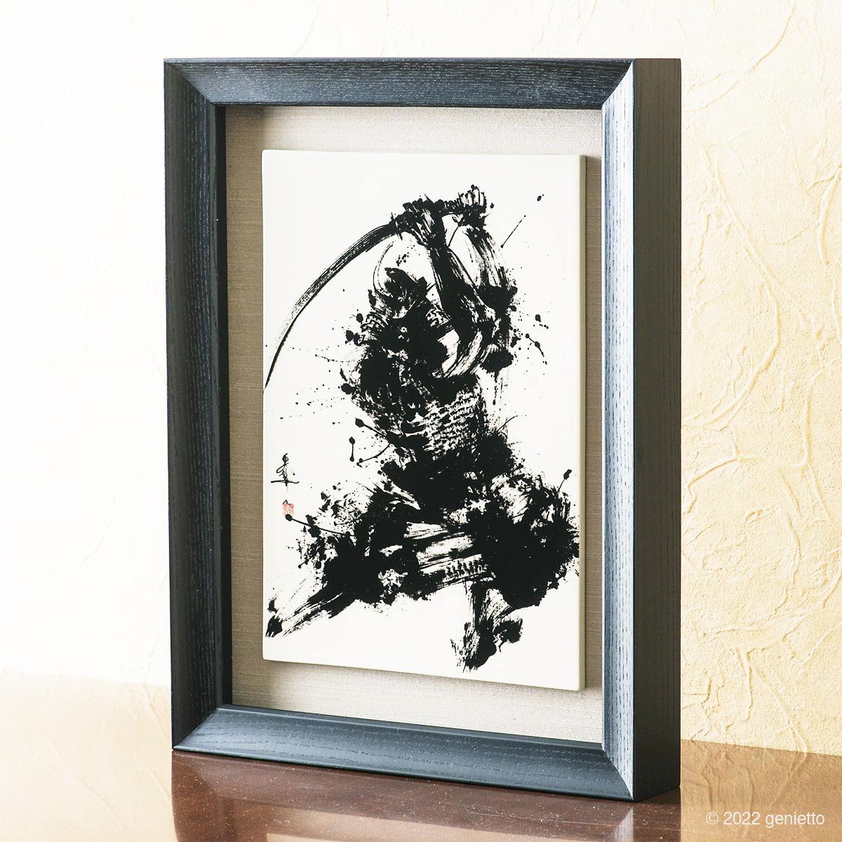 複製陶墨画「剣咲祇」 | 墨絵・陶墨画アーティスト 西元祐貴 Yu-ki