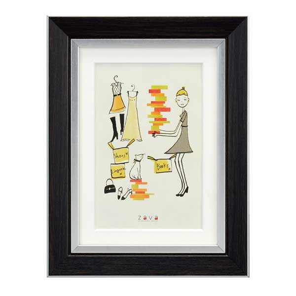 額 『フォトフレーム クラシック ダークブラウン 2L KG判 117885