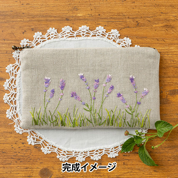 刺しゅうキットセール】 刺しゅうキット 『リネンにハーブの花刺繍