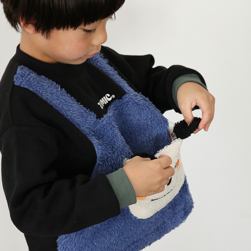 アニマルポケット付きオーバーオール風トレーナー【ZOOMICズーミック