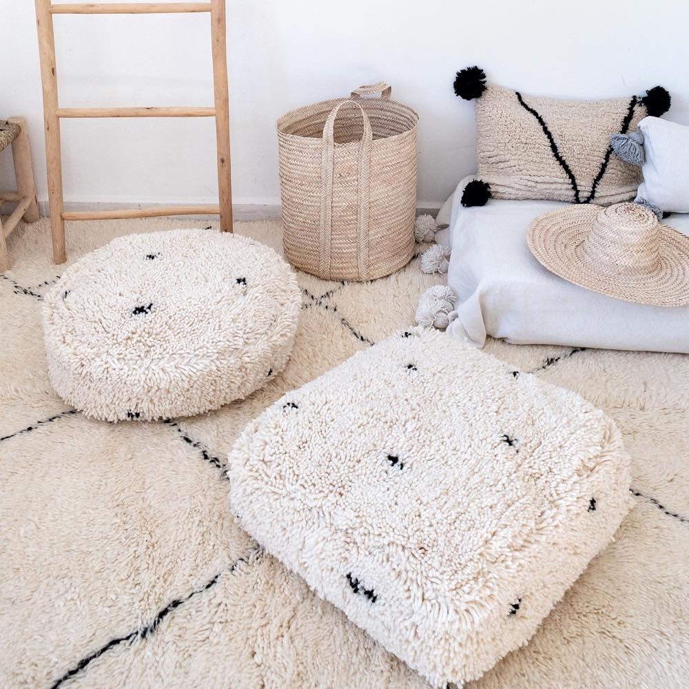 ベニワレンプフ | ドット | Moroccan Pouf－モロッコプフ,Beniouarain