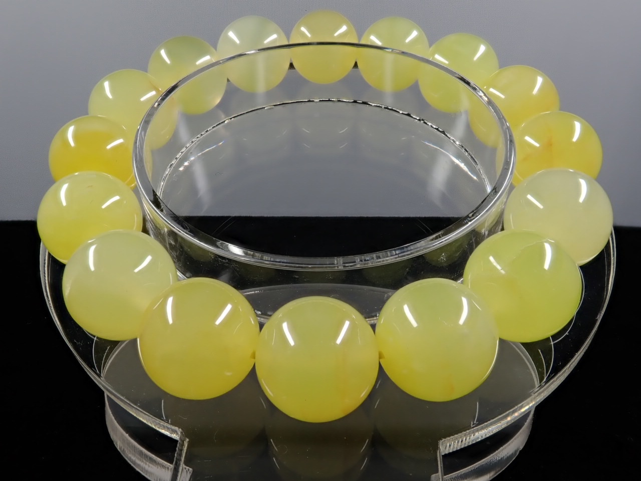 イエロースミソナイト（菱亜鉛鉱） ブレスレット 12.3㎜ 5A | 天然石